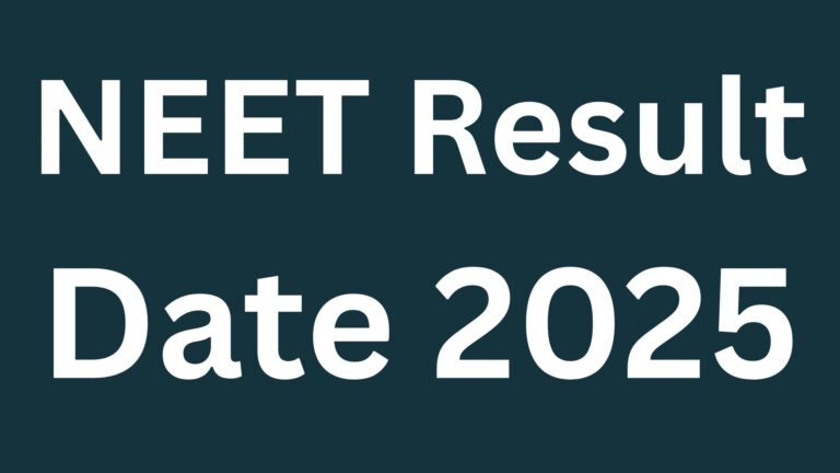NEET Result Date 2025