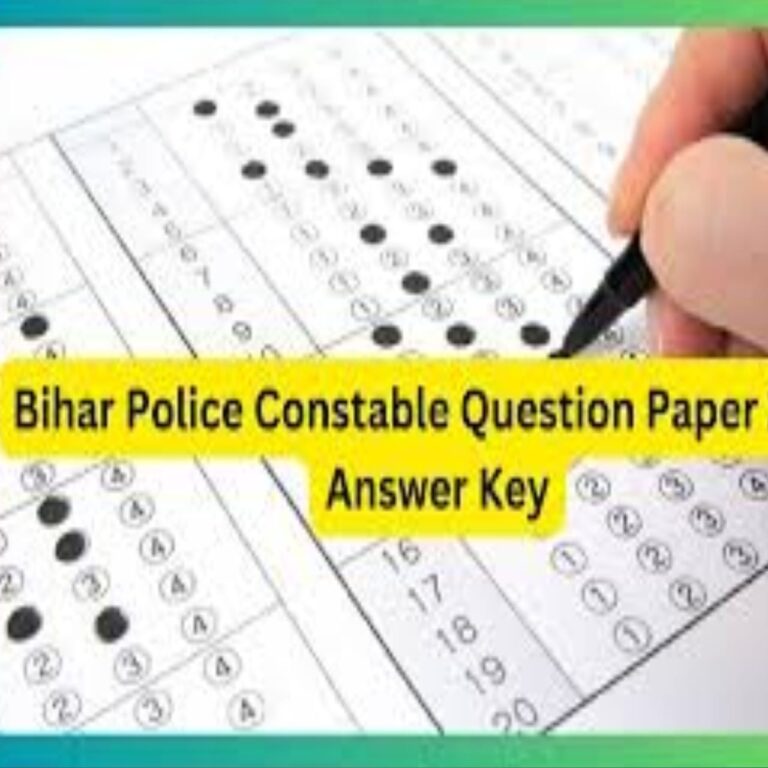 Bihar Police Exam Question Paper Today