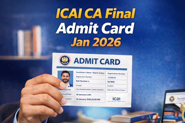 ICAI CA Final Admit Card Jan 2026